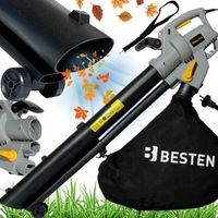 DMUCHAWA DO LIŚCI ELEKTRYCZNA OGRODOWA ODKURZACZ ROZDRABNIACZ 3W1 3500W