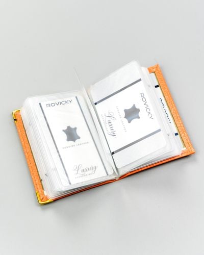 etui na karty skórzane 302-bl-orange na Arena.pl