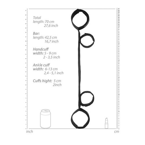 spreader bar with hand and ankle cuffs na Arena.pl