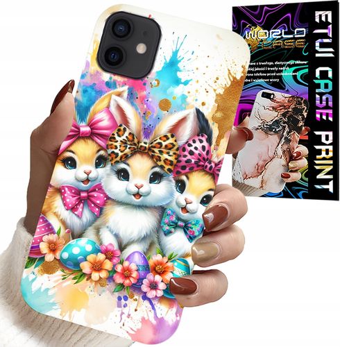 ETUI DO IPHONE 13 MINI - KRÓLICZKI, ŚWIĄTECZNE, KRÓLIK, WIELKANOC na Arena.pl