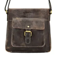 skórzana torba męska na ramię listonoszka wild