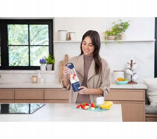 Blender kielichowy Nutribullet NBP003NBL Bezprzewodowy 0,47L Niebieski na Arena.pl