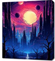 Obraz 60x70cm Gwieździste Miasto