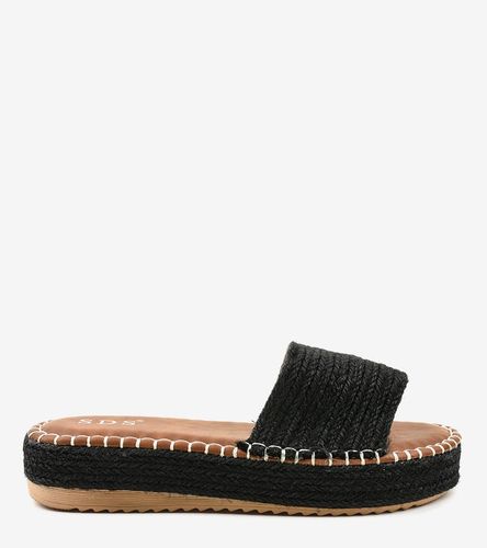 Czarne klapki espadryle 7970-PL 38 na Arena.pl