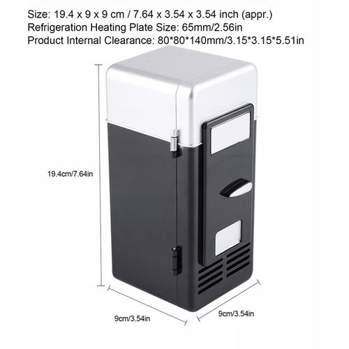 MINI LODÓWKA NAPOJE USB CIEPŁE ZIMNE na Arena.pl