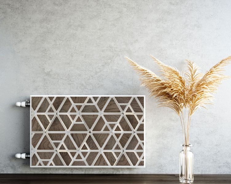 Osłona MAGNETYCZNA Grzejnika Abstrakcja Imitacja Drewna 110cm x 60cm zdjęcie 5