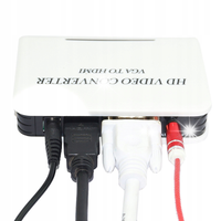 Adapter Konwerter Audio VGA do HDMI Full HD jack