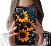 ETUI DO XIAOMI MI 11 LITE - SŁONECZNIKI, SŁONECZNIK, KWIECISTE WZORY