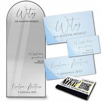 NAKLEJKA NA LUSTRO naklejki na wesele ślub imprezę urodziny canva +