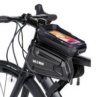 Torba sakwa rowerowa na ramę wodoodporna twarda Wildman XT6 czarna