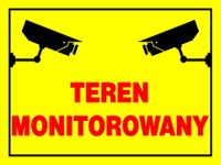 ZI-44 - ZNAK TABLICA - teren monitorowany - KAMERY