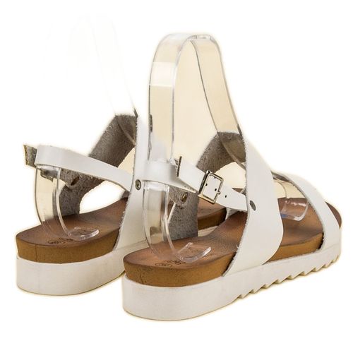 Białe Sandały Płaskie r.38 na Arena.pl