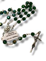Różaniec Kryształowy 6 Mm Zielony – Modlitewny I Elegancki, 46–47 Cm
