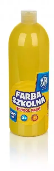 Farba szkolna 1000 ml, żółta zdjęcie 1
