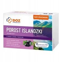 Porost islandzki, pastylki miękkie do ssania, DOZ Product, 60 szt.