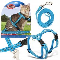 SZELKI dla KOTA 27-45 cm BEZUCISKOWE SMYCZ Regulowane GUARD Spacerowe Kotów