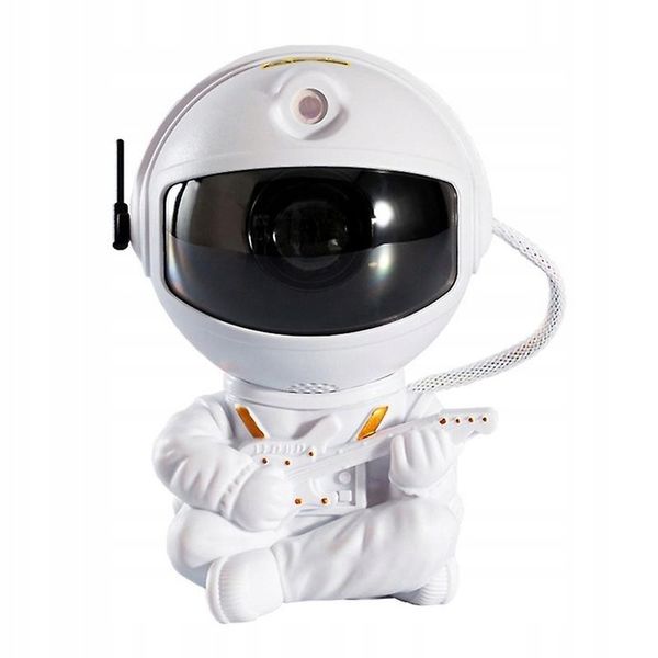 Projektor Gwiazd Led Astronauta Kosmonauta Z Gitarą Biały zdjęcie 4
