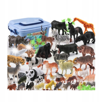 ZESTAW FIGUREK-I DZIKIE ZWIERZĘTA SAFARI 58 SZT.