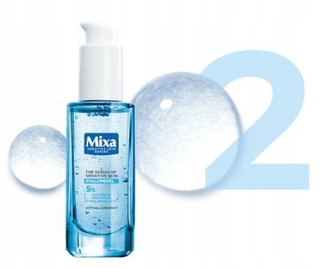 Mixa Hyalurogel Serum Do Twarzy Do Skóry Wrażliwej Z Kwasem Hialuronowym na Arena.pl