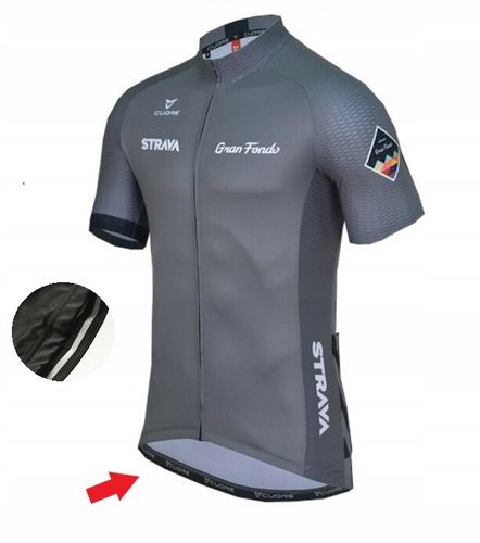 STRÓJ ROWEROWY MĘSKI STRAVA SZARY SPODENKI ŻELOWE KOMPLET KOLARSKI L na Arena.pl