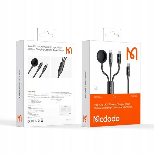 mcdodo ładowarka indukcyjna do apple watch 3w1 kabel do iphone na Arena.pl