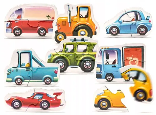 Puzzle dwuelementowe. Auta na Arena.pl