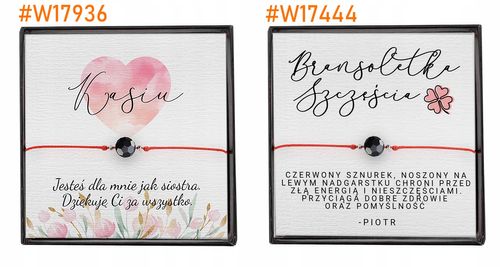 AMULET BRANSOLETKA na SZCZĘŚCIE turmalin DEDYKACJA na Arena.pl