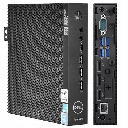 Terminal Dell 5070 Silver J5005 QUAD 8GB 16GB Wyse Slim bez OS Thin Client na Arena.pl