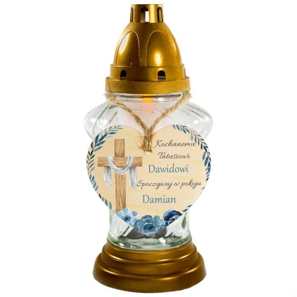 Serce dla bliskich tabliczka Twój KOLOR ZNICZ zdjęcie 1