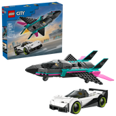 LEGO City Odrzutowiec kontra samochód - Zestaw wyścigowy 60489