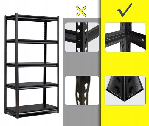 REGAŁ METALOWY MAGAZYNOWY 200x300x40 5 półek do garażu piwnicy biura na Arena.pl