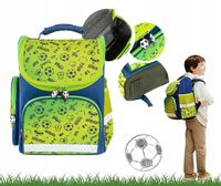 Bardzo Fajny Świetnie Wykonany Tornister Kayokki Football Niebiesko-Zielony