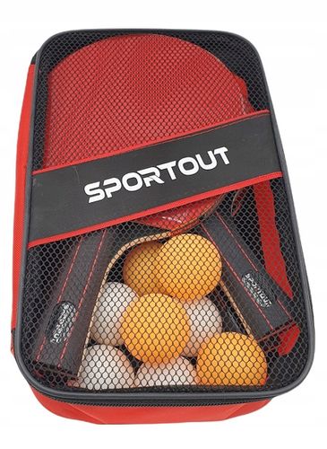 RAKIETKI ZESTAW DO TENISA STOŁOWEGO 4szt + 8szt PIŁKI na Arena.pl