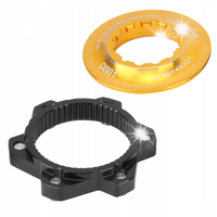CENTRALNEGO ADAPTER TARCZY CENTER LOCK/ IS 6 ŚRUB CZARNE ZŁOTO