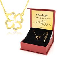 NASZYJNIK ZŁOTA KONICZYNKA na SZCZĘŚCIE 925 PREZENT dla NIEJ