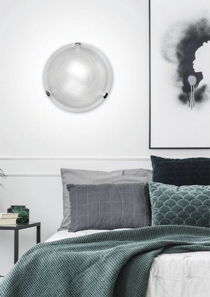 Plafon szklany Wrap 13-82213 Candellux okrągły do jadalni biały zdjęcie 3