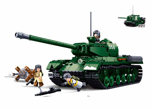 KLOCKI SLUBAN WWII Czołg radziecki T34 duży 845 elem kompatyb. z LEGO na Arena.pl