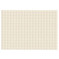 Koc obciążeniowy, kremowy, 138x200 cm, 10 kg, tkanina