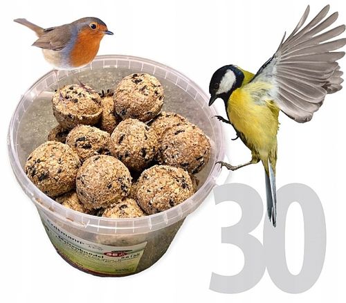 KULE ZIMOWE TŁUSZCZOWE CHAMPI 30 Karma Wiaderko 30x kul na Arena.pl