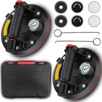 2X PRZYSSAWKA UCHWYT DO PŁYTEK GLAZURY SZYB 220KG Z POMPKĄ I