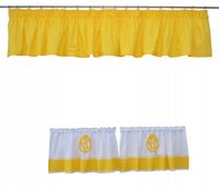 Komplet kuchenny firana żółta lambrekin zazdrostka
