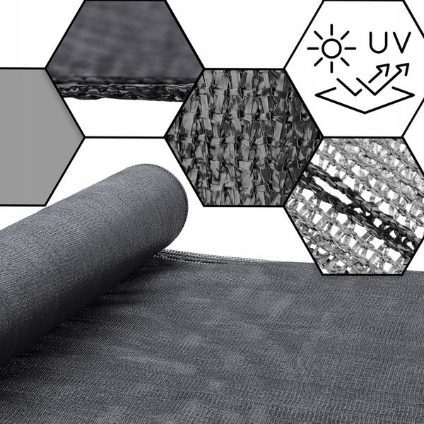 SIATKA CIENIUJĄCA MASKUJĄCA UV NA PŁOT 90% 1,5x50m zdjęcie 2