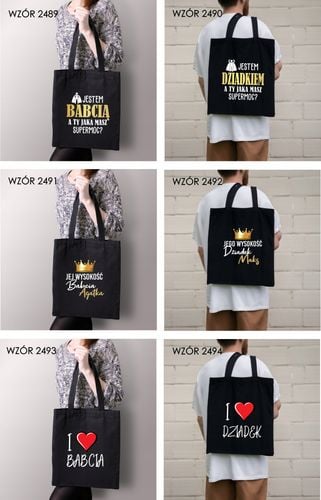 Torba z nadrukiem PREZENT dla dziadka SUPER na Arena.pl