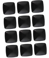 Gałka Uchwyt Do Szuflad Mebli Czarny Kwadrat 12Szt