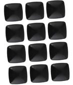 Gałka Uchwyt Do Szuflad Mebli Czarny Kwadrat 12Szt