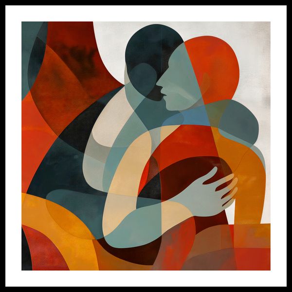 Plakat 70x70cm Objęcia zdjęcie 3