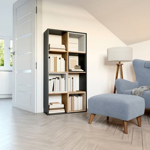 REGAŁ MALAX 2X4 ANTRACYT/ARTISAN na Arena.pl