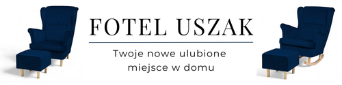 Granatowy Fotel Uszak + Podnóżek + Poduszka GRATIS na Arena.pl