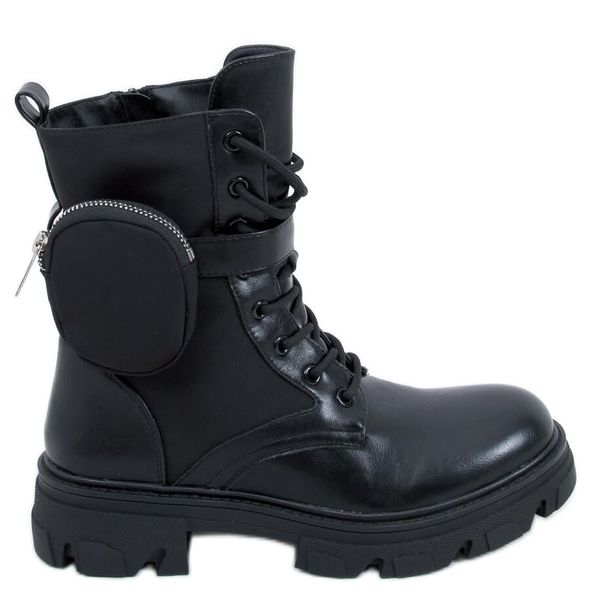 Botki sznurowane Black r.39 zdjęcie 1