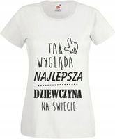 Koszulka z nadrukien NAJLEPSZA DZIEWCZYNA napis